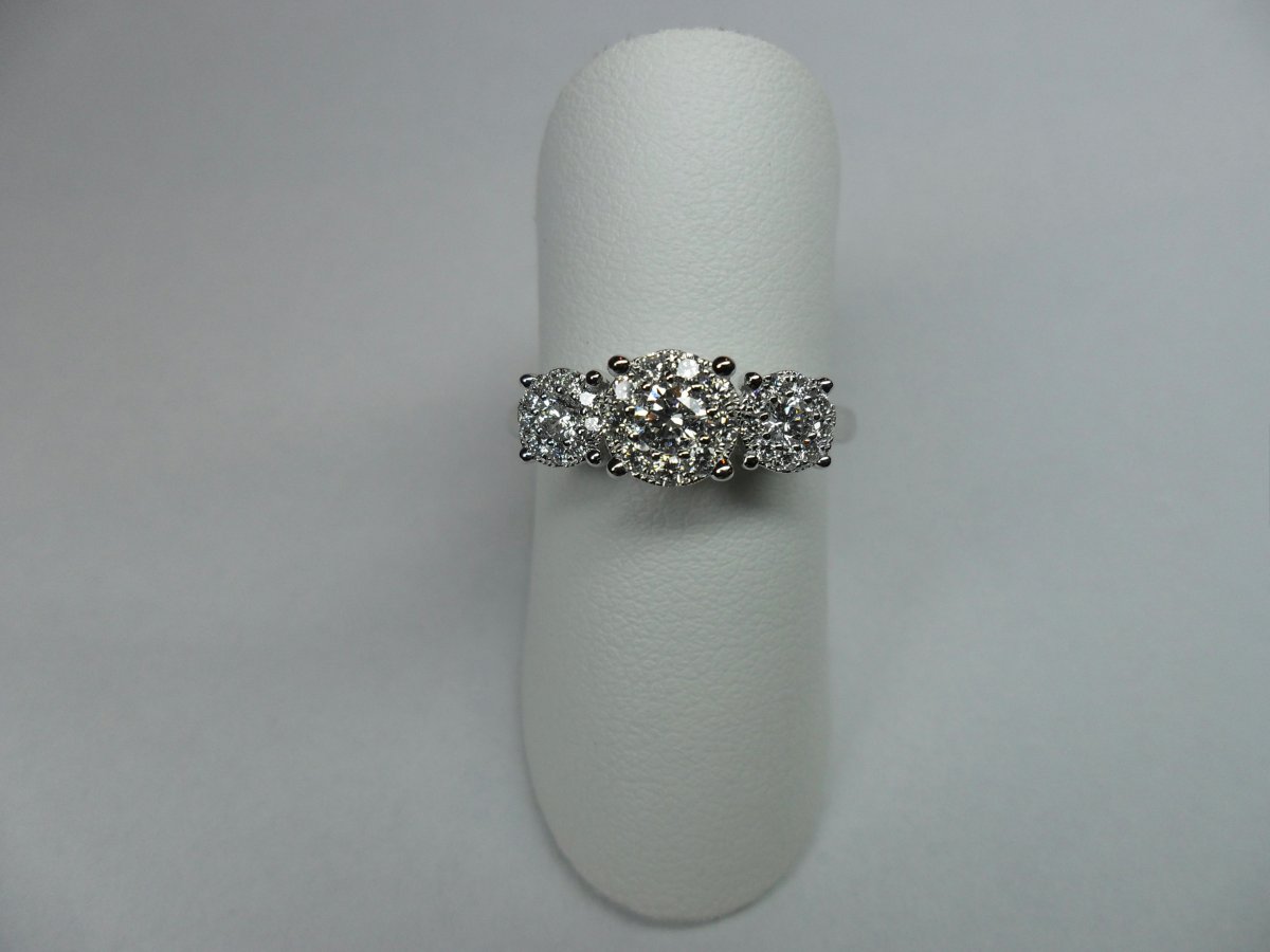 Halo Ring 3st. Witgoud